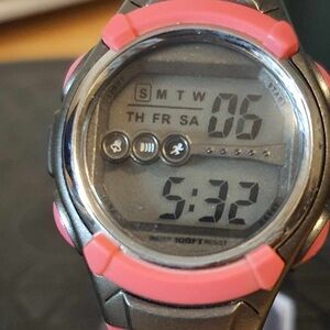 🦋10/$20🦋 FMDJA104A Silver/Pink Alarm/Chronograph Digital Women's Watch